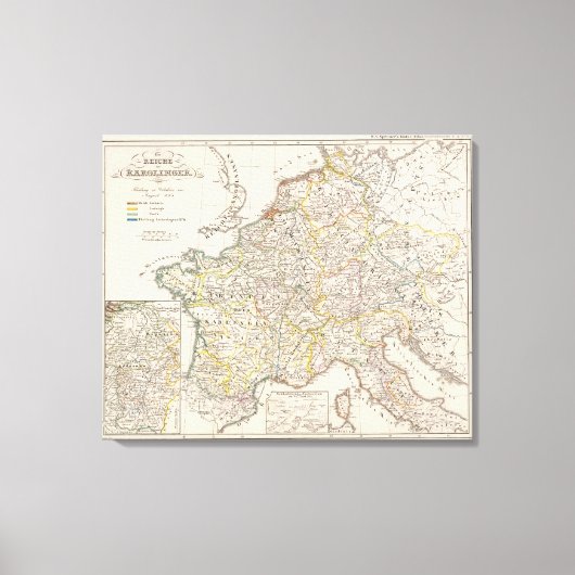 Carolingisches Reich Leinwanddruck (Vorderseite)