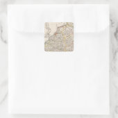 Carolingisches Reich Quadratischer Aufkleber (Tasche)