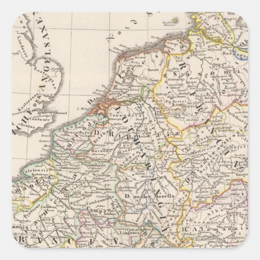 Carolingisches Reich Quadratischer Aufkleber (Vorderseite)