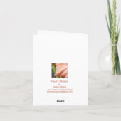 Carol's Gladiola Greeting Card Karte (Rückseite)