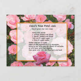 Carol's Rose Petal Jam Rezept Postkarte