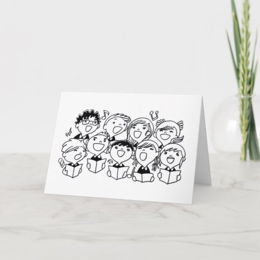 CAROLS VON MEILEN BEI **CHRISTMAS** FEIERTAGSKARTE (Vorderseite)