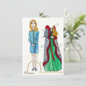 Carolyn Paper Doll Karte (Stehend Vorderseite)