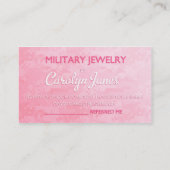 Carolyn Visitenkarten Visitenkarte (Rückseite)