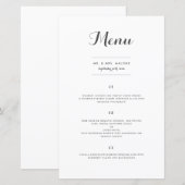 Carolyna Wedding Dinner Menu (Vorne/Hinten)