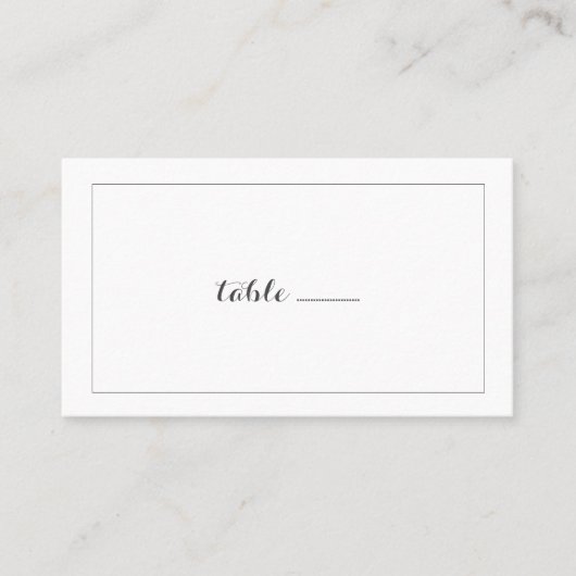 Carolyna Wedding Escort Karten (Vorderseite)