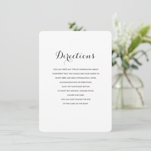 Carolyna Wedding Insert (Stehend Vorderseite)