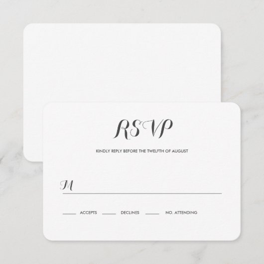 Carolyna Wedding RSVP (Vorne/Hinten)