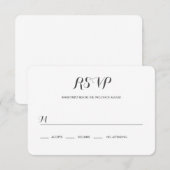 Carolyna Wedding RSVP Karte (Vorne/Hinten)