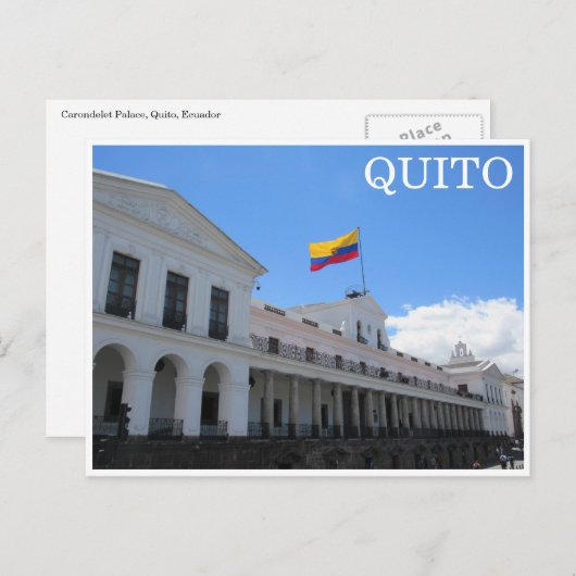 Carondelet Palace Quito Postkarte (Vorne/Hinten)