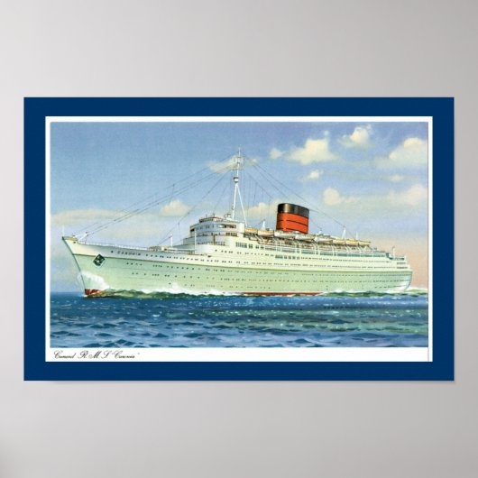 Caronia auf See Poster (Vorne)