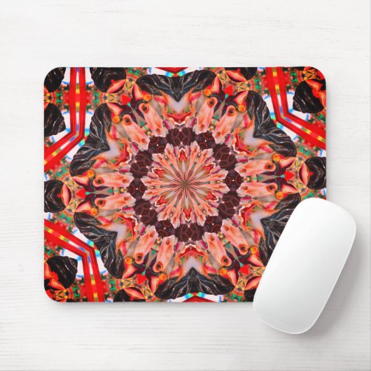 Carousel Abstrakte Kunst Mousepad (Mit Mouse)