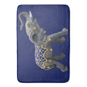 Carousel Animal Elephant Foto Bath Mat Badematte (Vorderseite Vertikal)