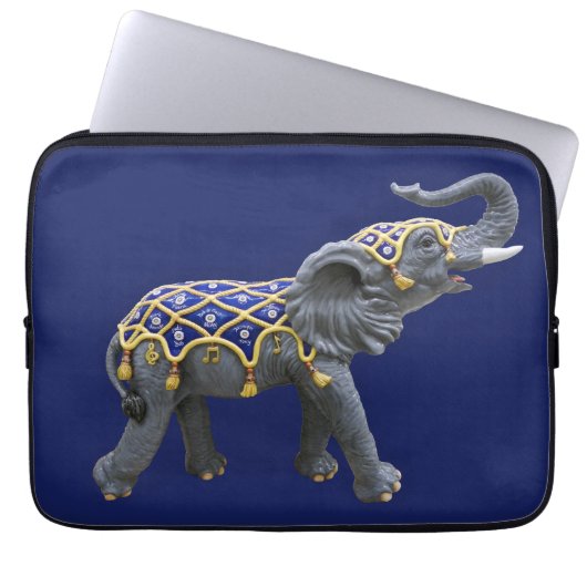 Carousel Animal Elephant Foto Laptop Sleeve (Vorderseite)