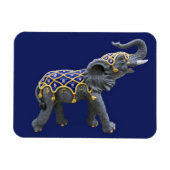 Carousel Animal Elephant Foto Magnet (Horizontal)
