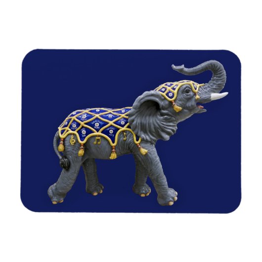 Carousel Animal Elephant Foto Magnet (Horizontal)
