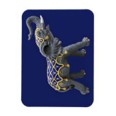 Carousel Animal Elephant Foto Magnet (Vertikal)