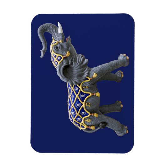 Carousel Animal Elephant Foto Magnet (Vertikal)