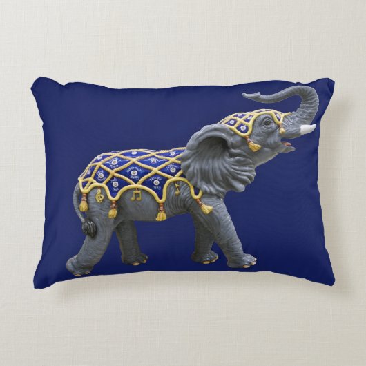 Carousel Animal Elephant Foto Pillow Dekokissen (Vorderseite)
