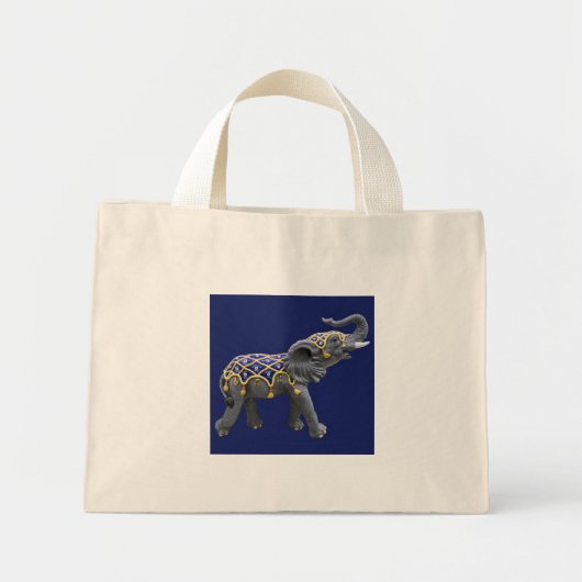 Carousel Animal Elephant Foto Tasche (Vorne)