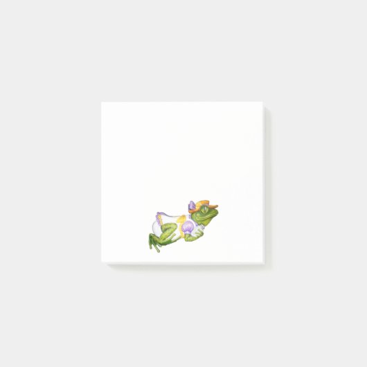 Carousel Animal Frosch Foto 3x3 Anmerkungen Post-it Klebezettel (Vorderseite)