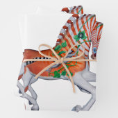 Carousel Animal Quagga Zebra Foto Geschenkpapier Set (Beispiel)
