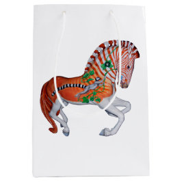 Carousel Animal Quagga Zebra Foto Geschenktasche Mittlere Geschenktüte