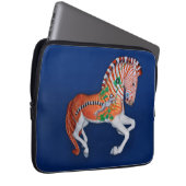 Carousel Animal Quagga Zebra Foto Laptop Sleeve (Vorne Rechts)
