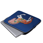 Carousel Animal Quagga Zebra Foto Laptop Sleeve (Vorne Knopf)