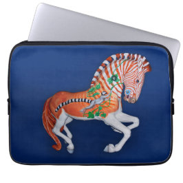 Carousel Animal Quagga Zebra Foto Laptop Sleeve
