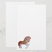 Carousel Animal Quagga Zebra Foto Notes Briefpapier (Vorne/Hinten)