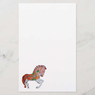 Carousel Animal Quagga Zebra Foto Notes Briefpapier