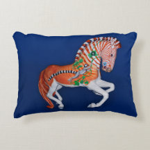 Carousel Animal Quagga Zebra Foto Pillow