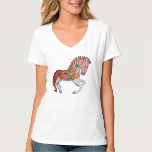 Carousel Animal Quagga Zebra Foto T - Shirt