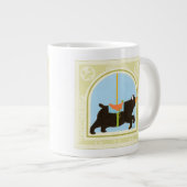 Carousel Bear von June Erica Vess Jumbo-Tasse (Vorderseite Rechts)
