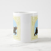 Carousel Bear von June Erica Vess Jumbo-Tasse (Vorderseite)
