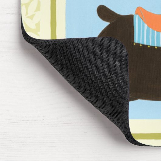 Carousel Bear von June Erica Vess Mousepad (Ecke)