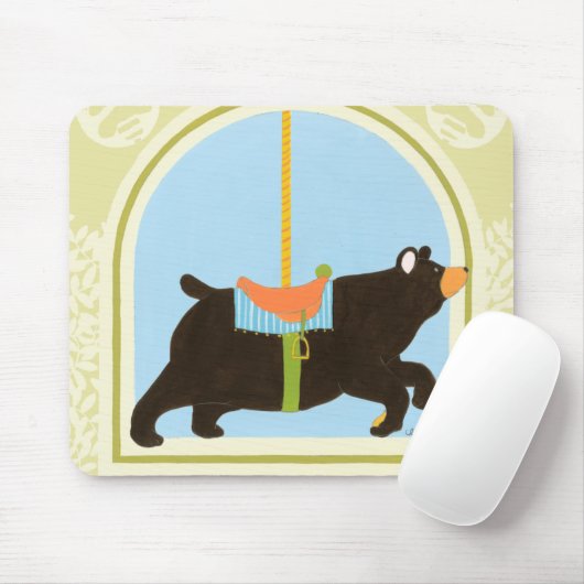 Carousel Bear von June Erica Vess Mousepad (Mit Mouse)