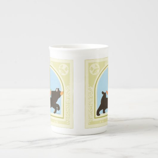 Carousel Bear von June Erica Vess Porzellantasse (Vorderseite)