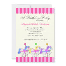 Carousel Birthday Pink