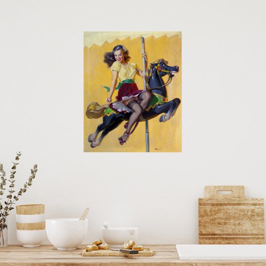 Carousel Button Up Poster (Küche)