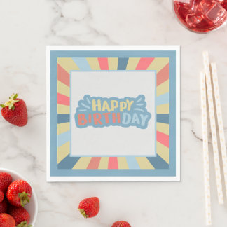 Carousel Circus Birthday Napkins Serviette