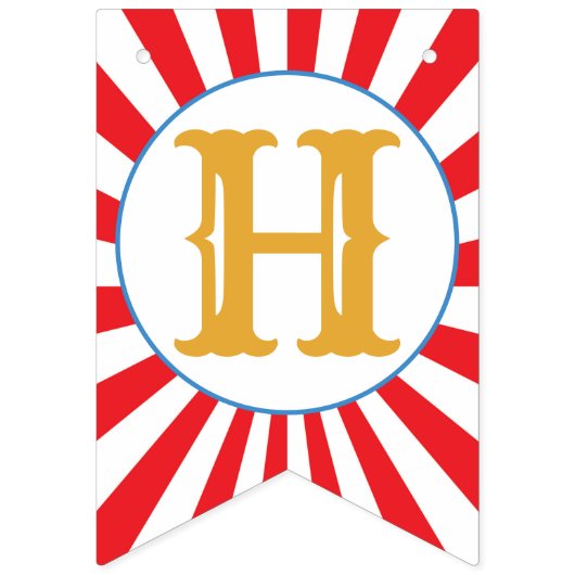 Carousel Circus Karneval Happy Birthday Banner (Zweite Fahne)