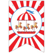 Carousel Circus Karneval Happy Birthday Banner (Erste Fahne)
