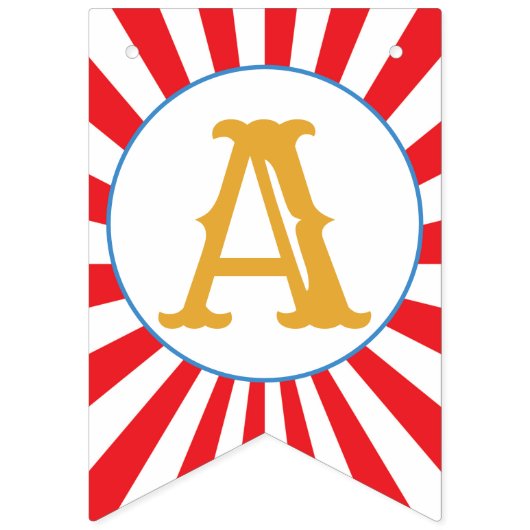 Carousel Circus Karneval Happy Birthday Banner (Dritte Fahne)