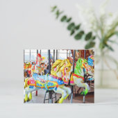 Carousel - Coney Island, NYC Postkarte (Stehend Vorderseite)