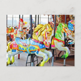 Carousel - Coney Island, NYC Postkarte