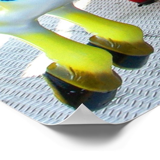 Carousel - Coney Island, NYC Postkarte Poster (Ecke)