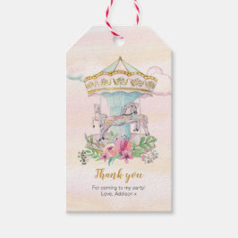 Carousel danke Ihnen für Tags Geschenkanhänger