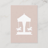 Carousel Diaper Raffles Tickets Begleitkarte (Rückseite)